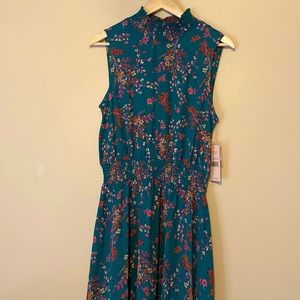 Nanette Lepore Green flowery summer dress